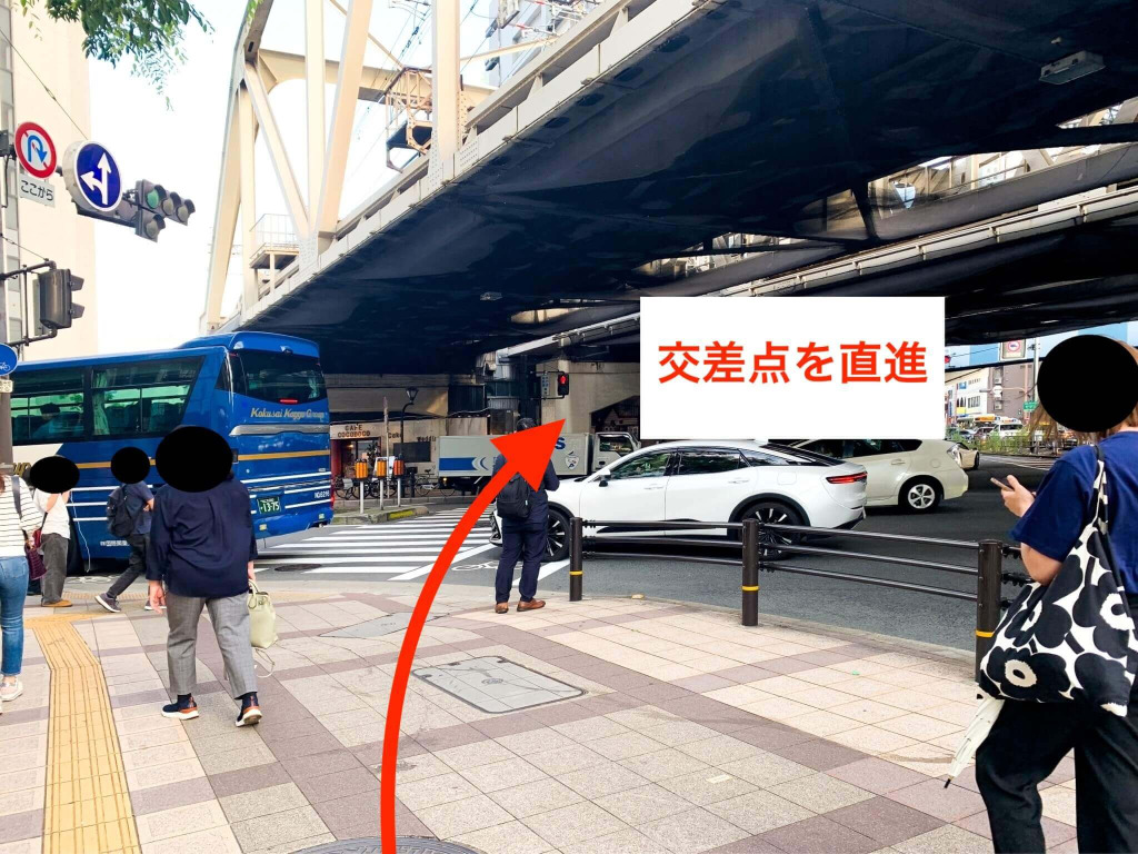 御堂筋線中津駅から スタジオインディ大阪梅田スタジオへの アクセス5