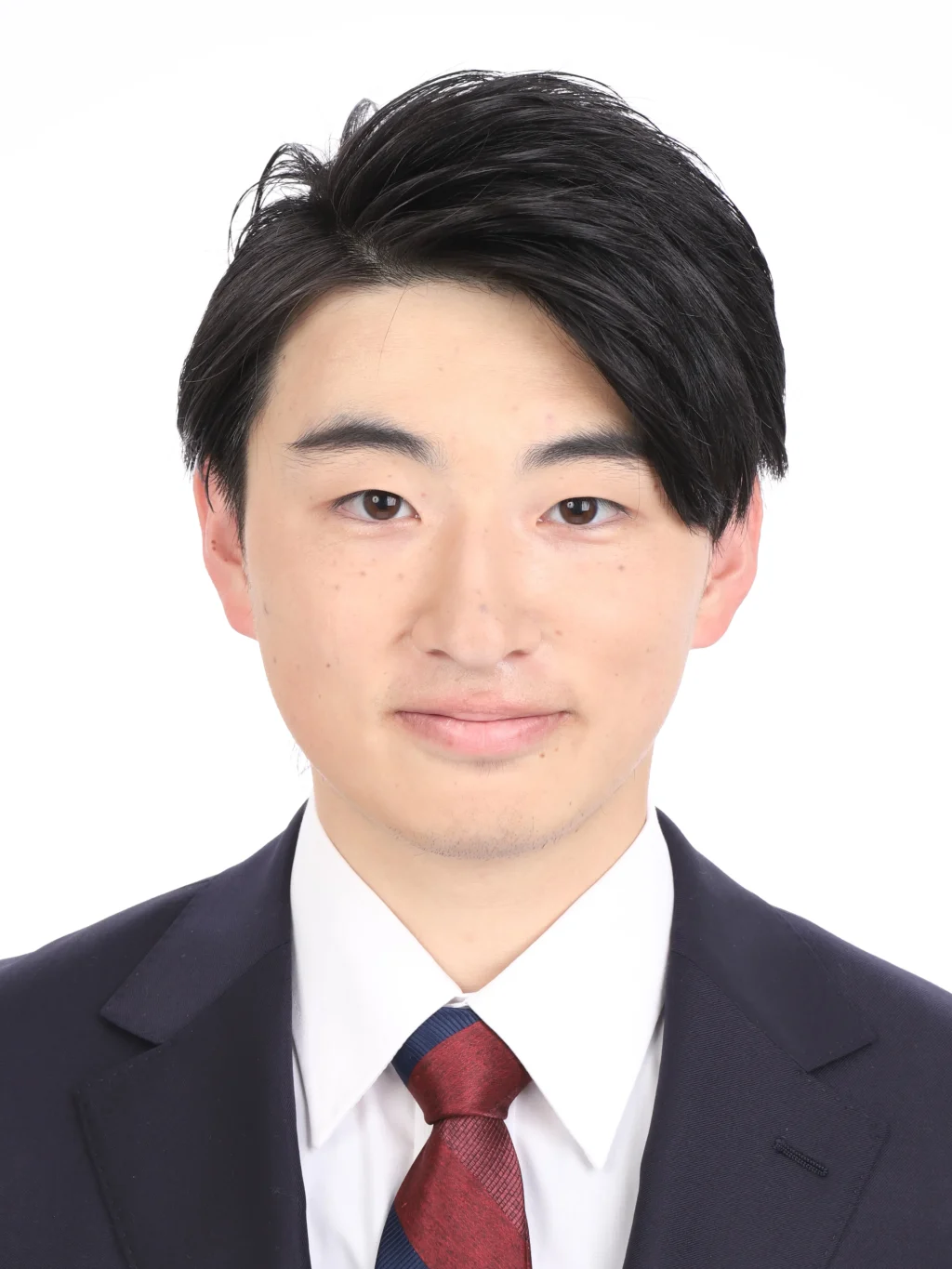 女子就活生の証明写真のビフォー